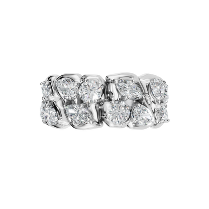 MARQUISE ROUND WEDDING BAND - M&D Signature Jewels