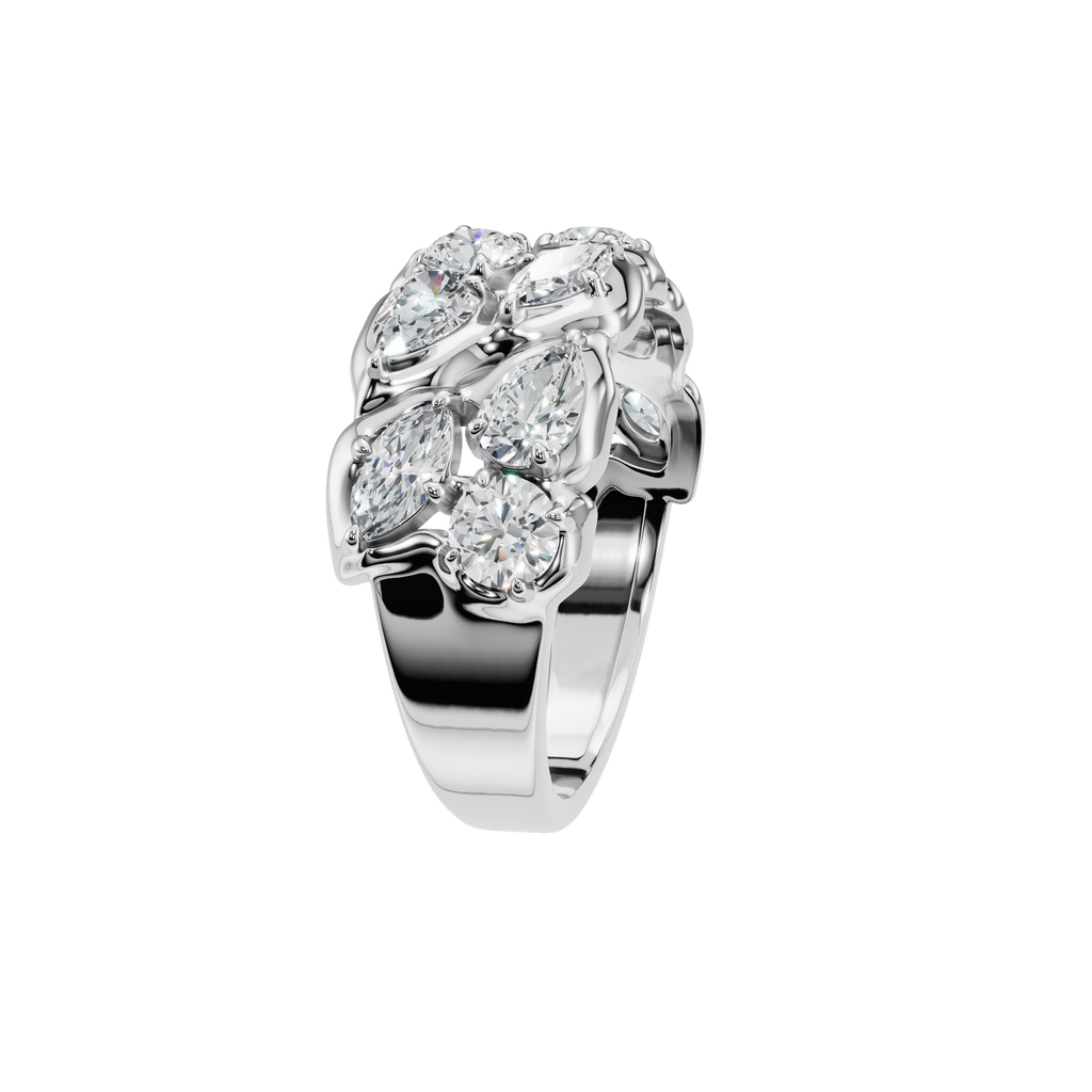 MARQUISE ROUND WEDDING BAND