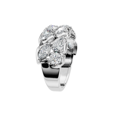 MARQUISE ROUND WEDDING BAND - M&D Signature Jewels