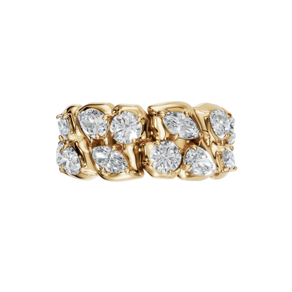 MARQUISE ROUND WEDDING BAND - M&D Signature Jewels