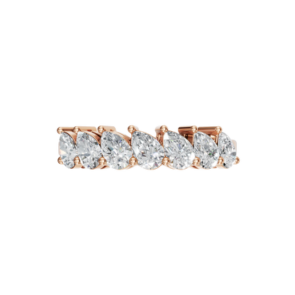 PEAR HALF ETERNITY WEDDING RING - M&D Signature Jewels