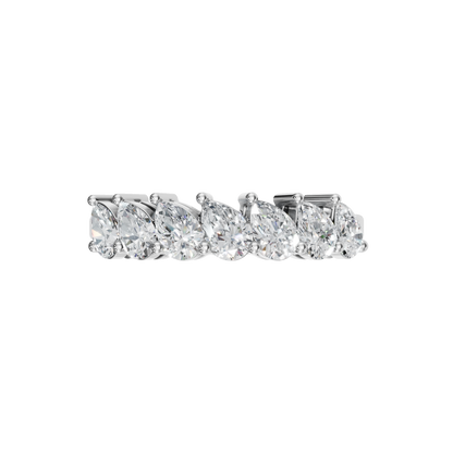 PEAR HALF ETERNITY WEDDING RING - M&D Signature Jewels