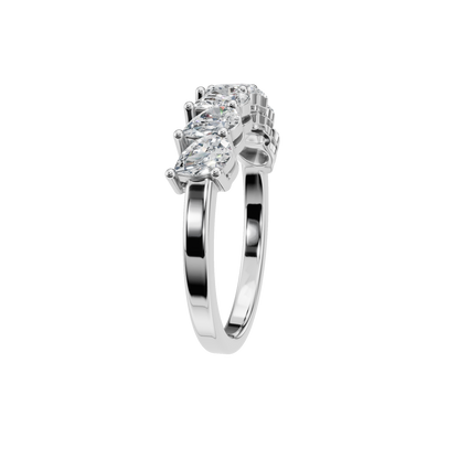 PEAR HALF ETERNITY WEDDING RING - M&D Signature Jewels
