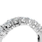PEAR HALF ETERNITY WEDDING RING