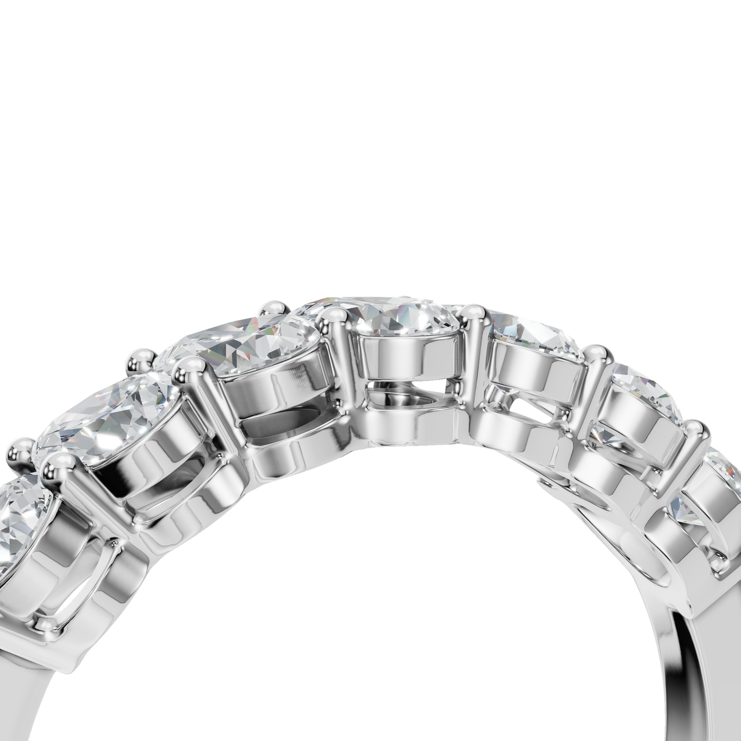 PEAR HALF ETERNITY WEDDING RING - M&D Signature Jewels