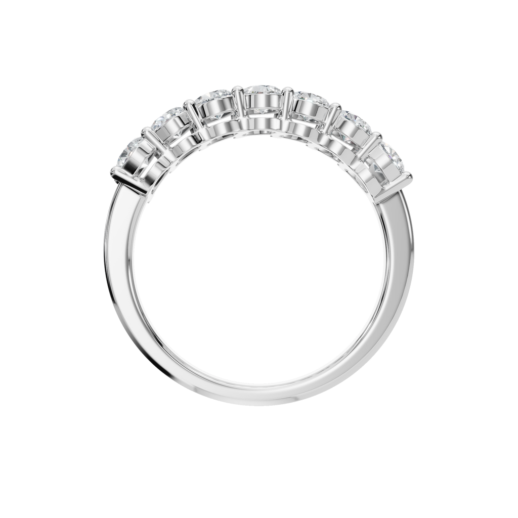 PEAR HALF ETERNITY WEDDING RING
