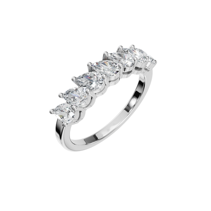 PEAR HALF ETERNITY WEDDING RING - M&D Signature Jewels