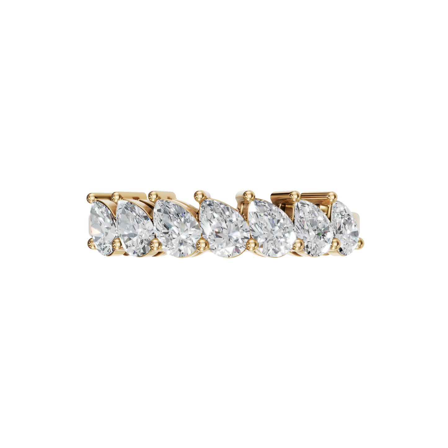PEAR HALF ETERNITY WEDDING RING - M&D Signature Jewels