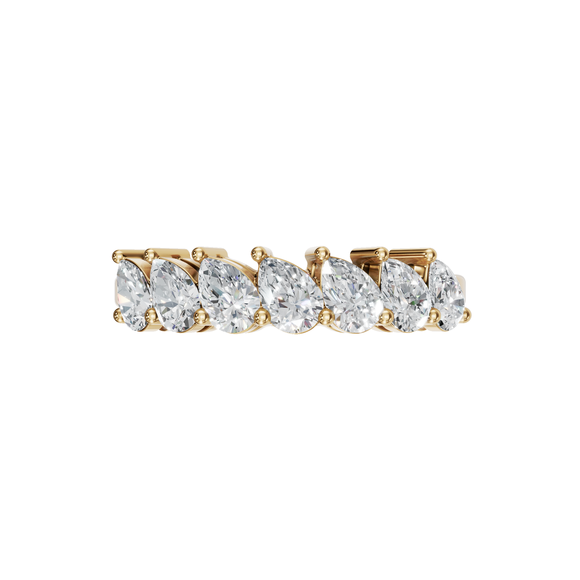 PEAR HALF ETERNITY WEDDING RING - M&D Signature Jewels