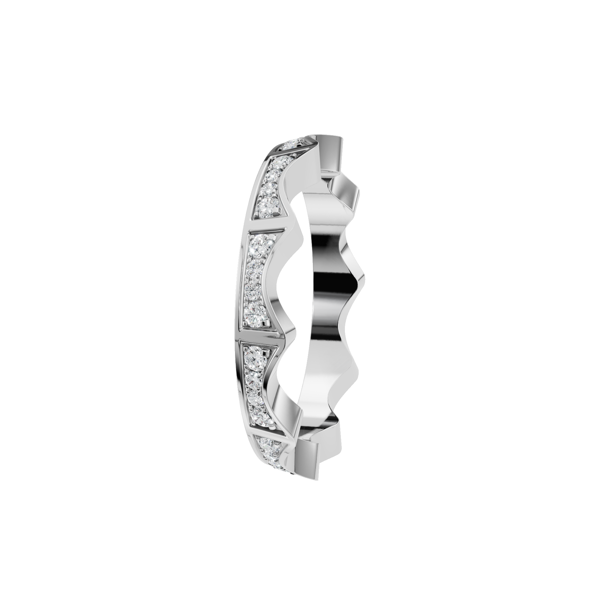CROWN ETERNITY WEDDING RING