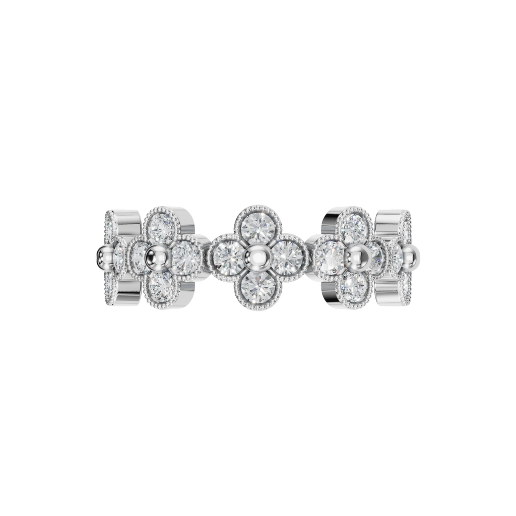 ROUND CLOVER WEDDING RING