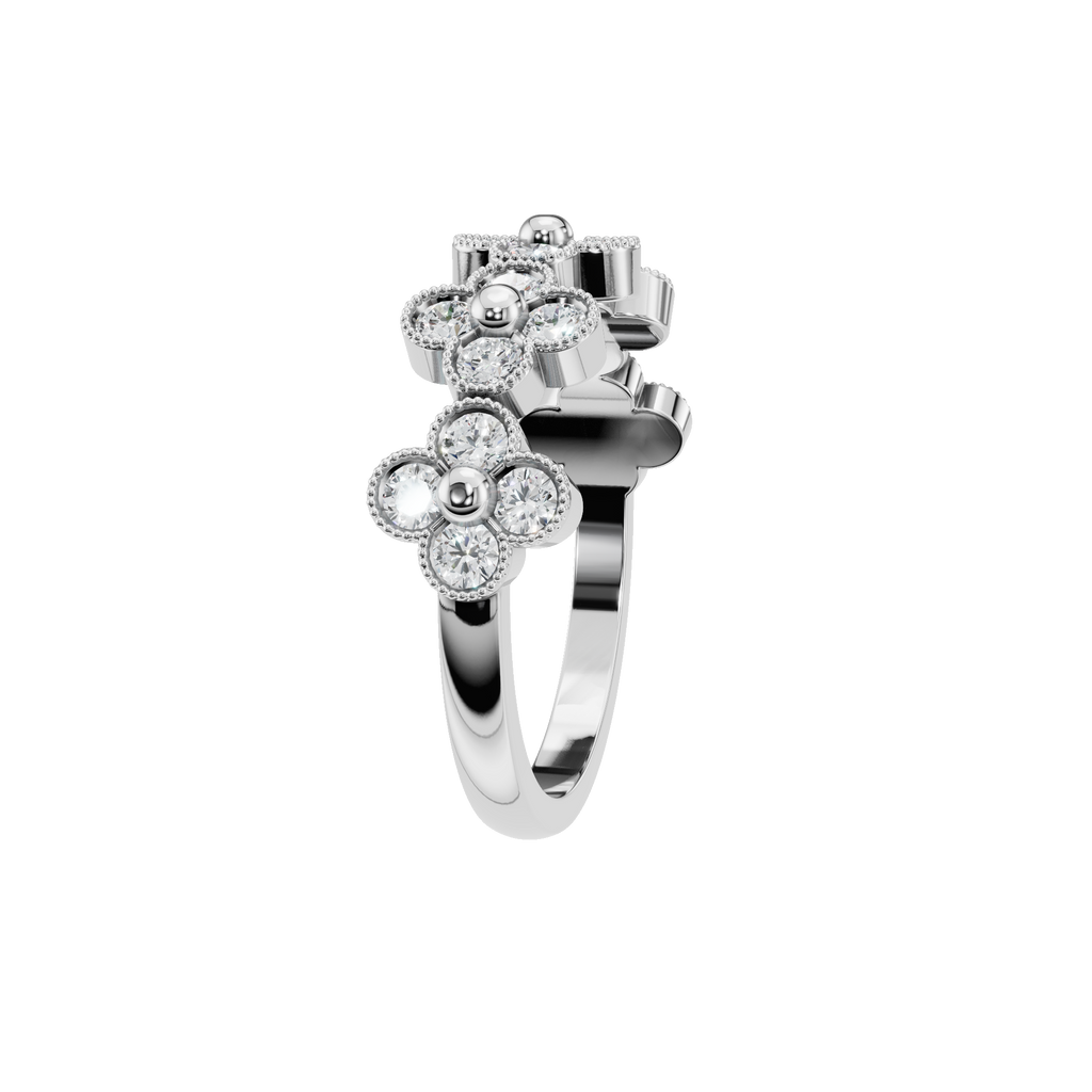 ROUND CLOVER WEDDING RING