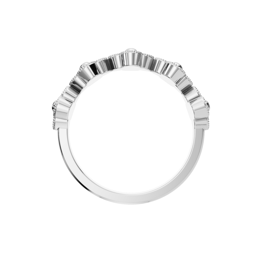ROUND CLOVER WEDDING RING
