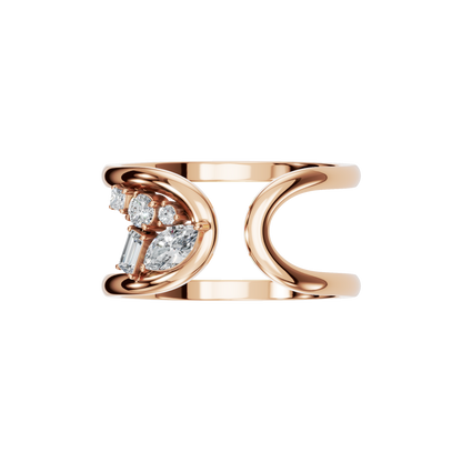 MULTI-SHAPE OPEN WEDDING BAND - M&D Signature Jewels