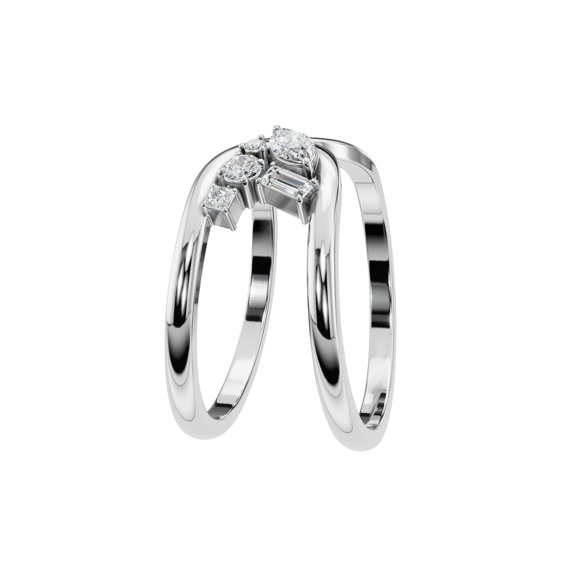 MULTI-SHAPE OPEN WEDDING BAND