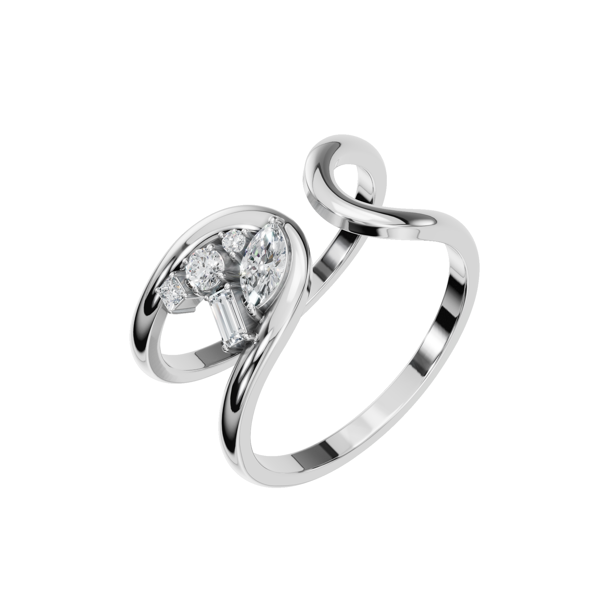 MULTI-SHAPE OPEN WEDDING BAND