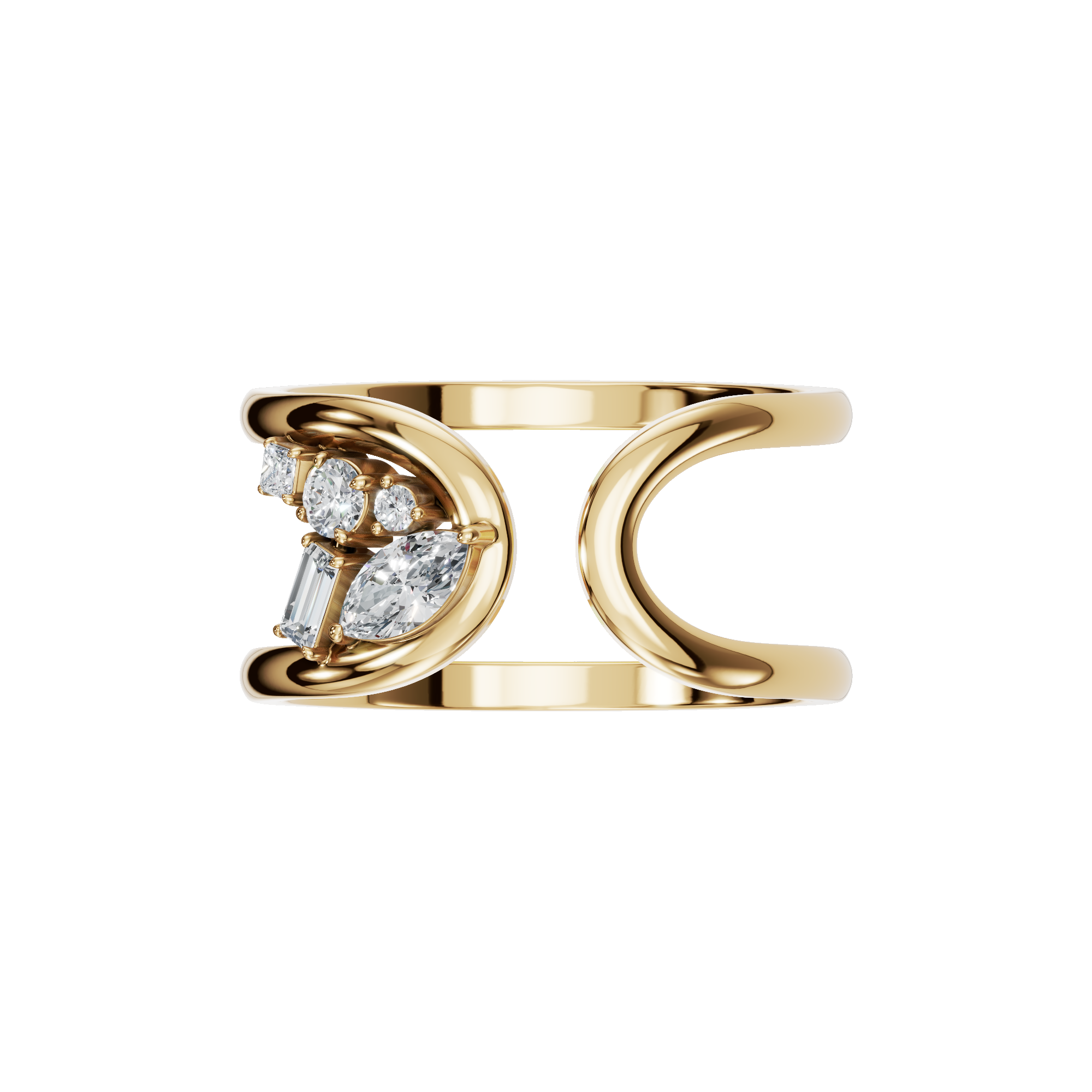 MULTI-SHAPE OPEN WEDDING BAND