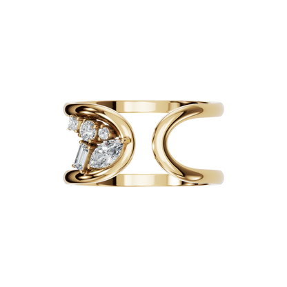 MULTI-SHAPE OPEN WEDDING BAND - M&D Signature Jewels