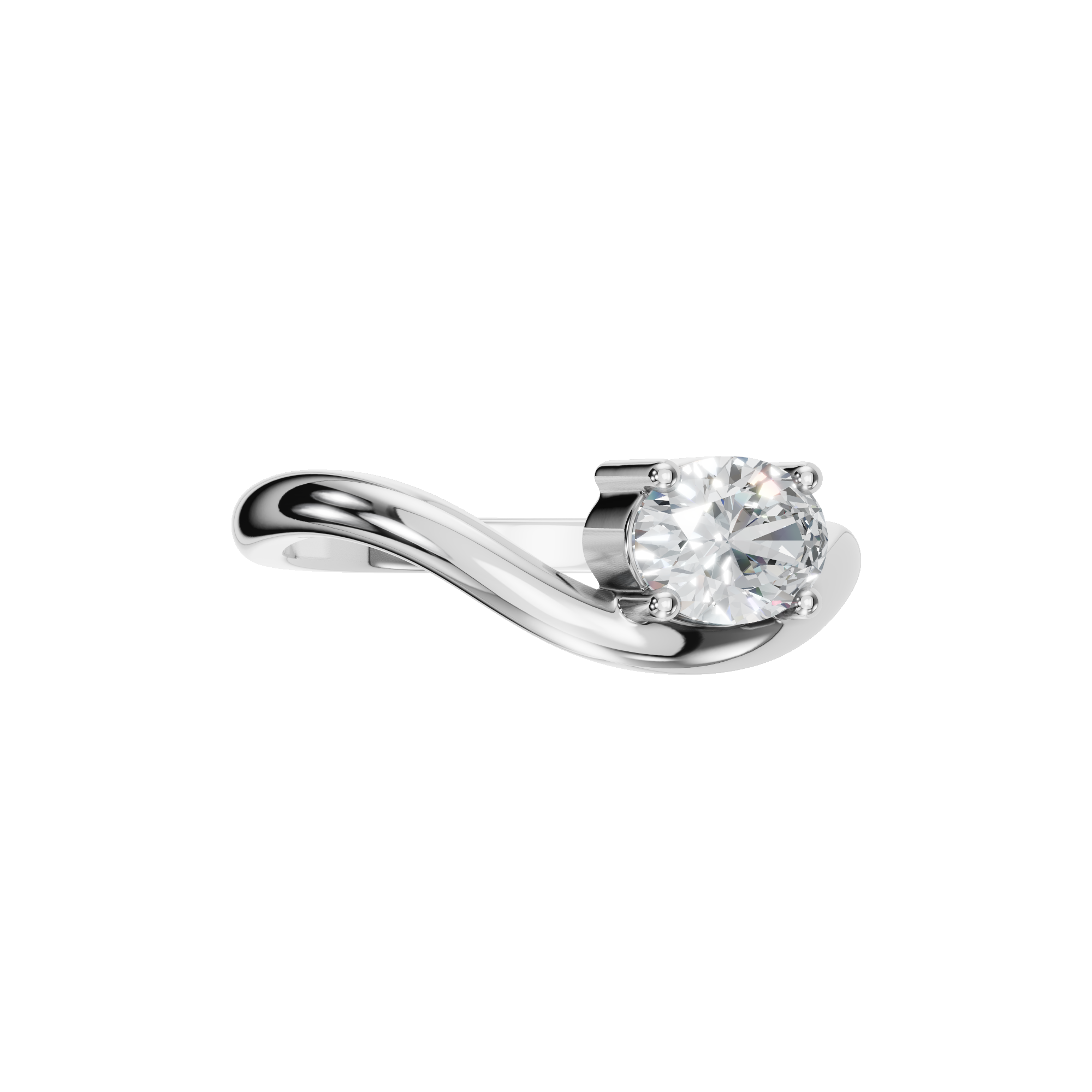 OVAL FANCY SOLITAIRE RING