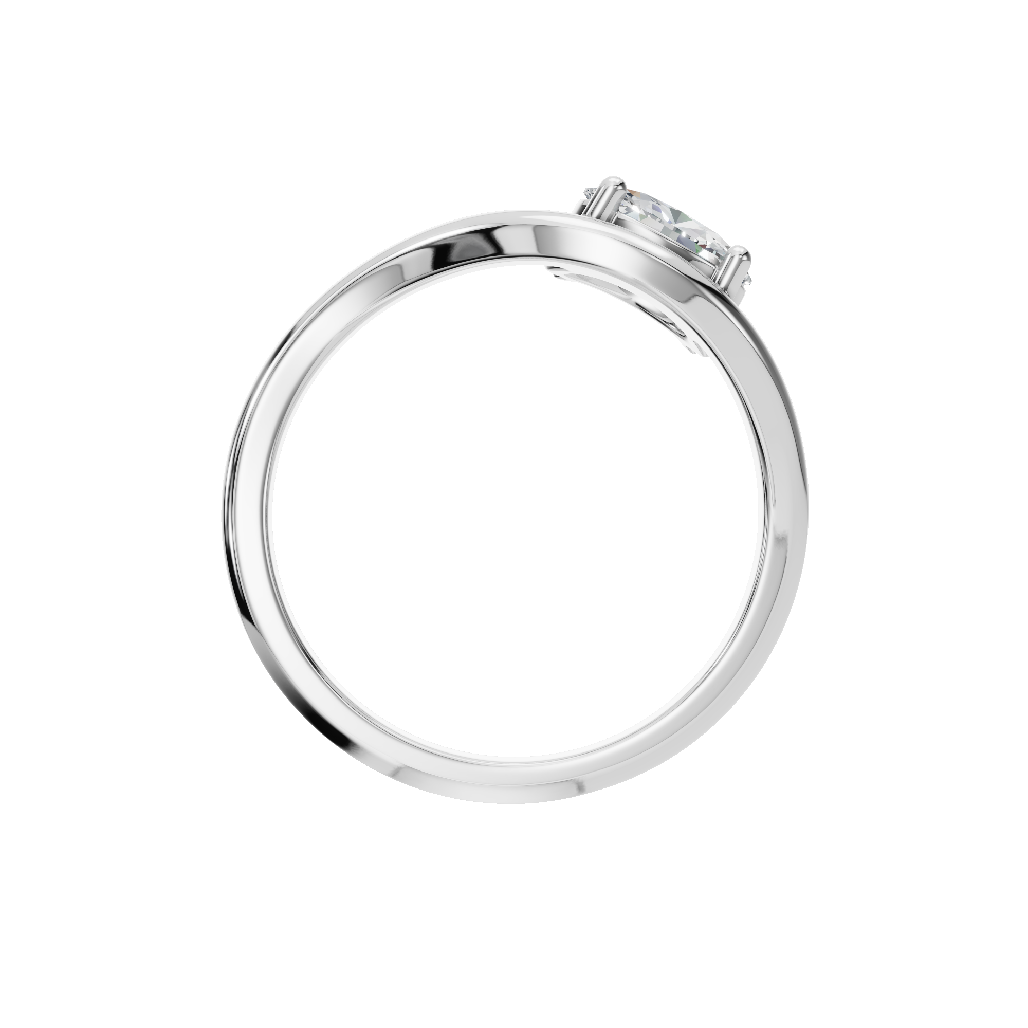 OVAL FANCY SOLITAIRE RING