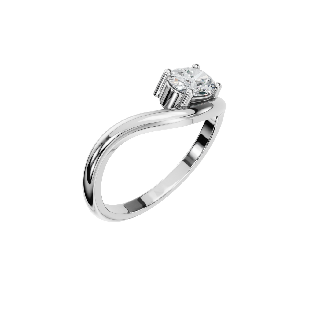 OVAL FANCY SOLITAIRE RING