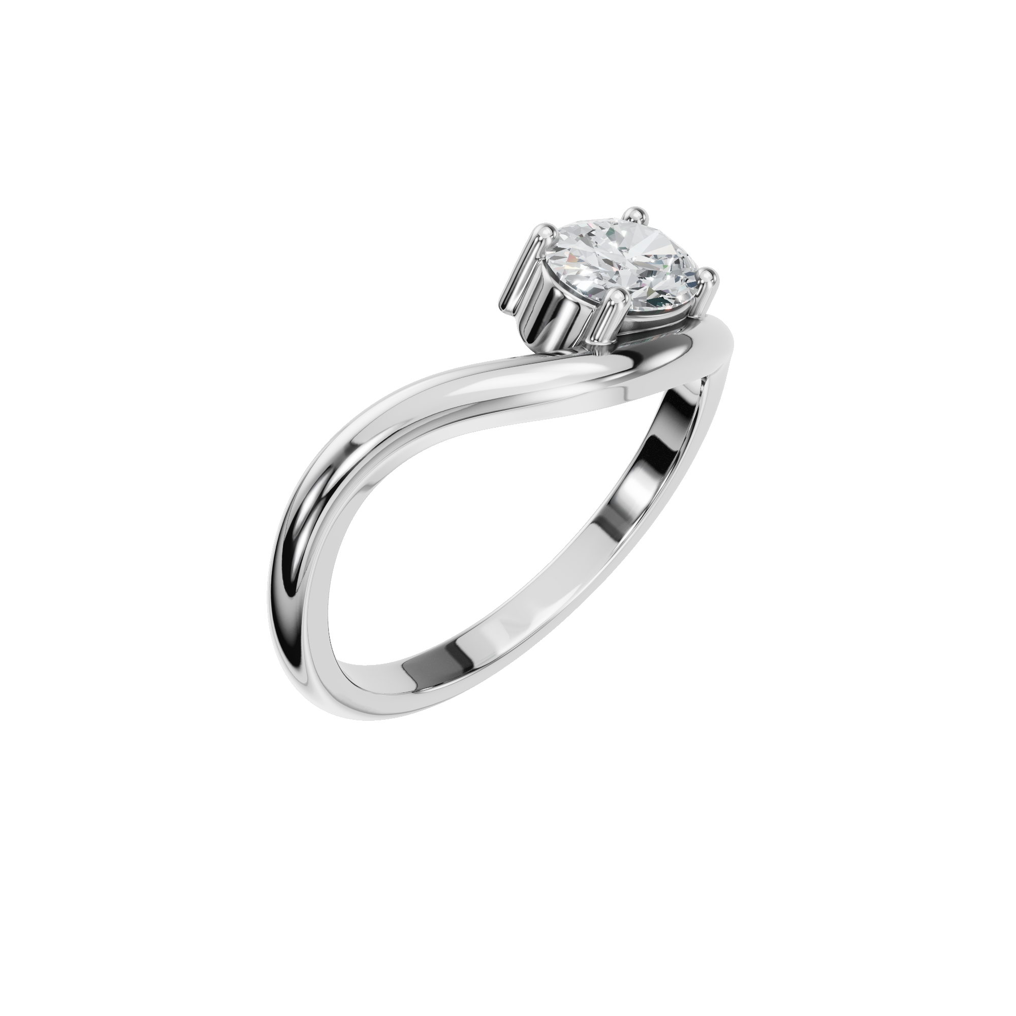 OVAL FANCY SOLITAIRE RING
