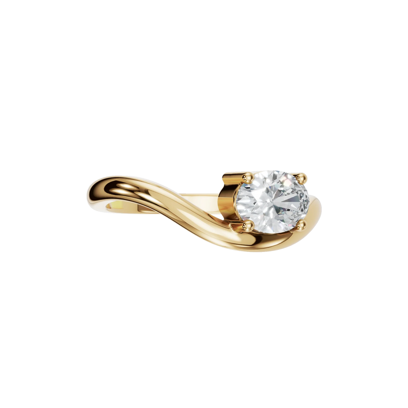 OVAL FANCY SOLITAIRE RING