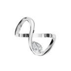 PEAR INFINITY SOLITAIRE RING