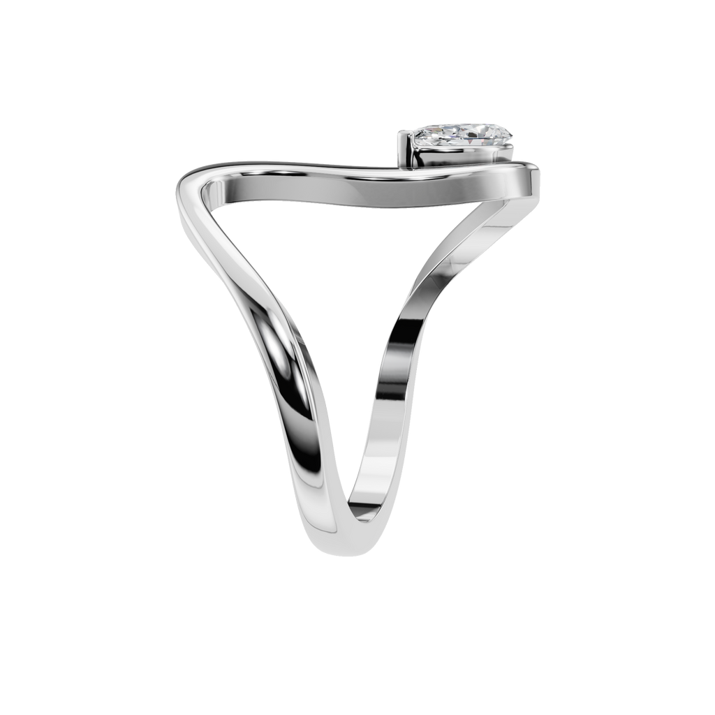 PEAR VINTAGE SOLITAIRE RING