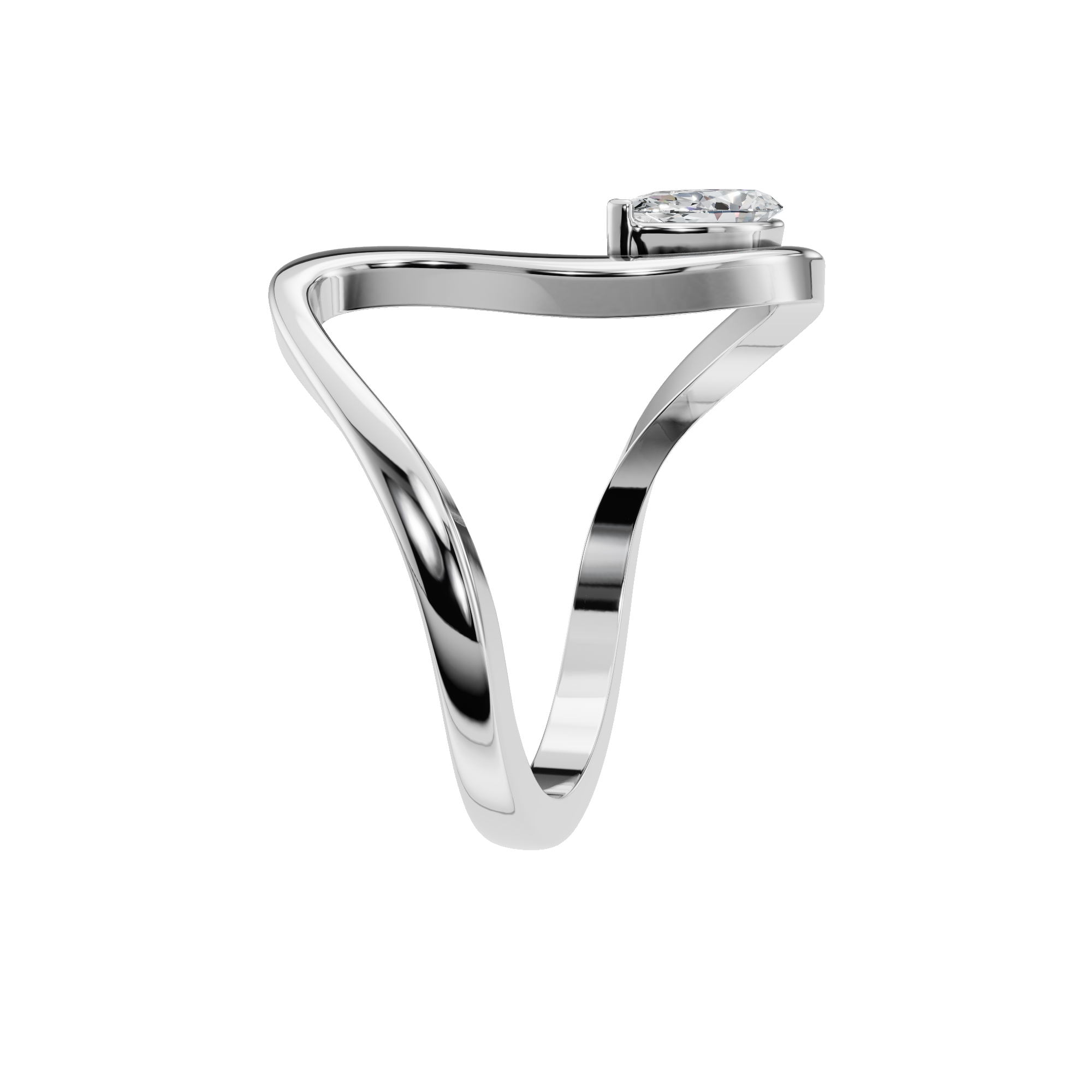 PEAR VINTAGE SOLITAIRE RING