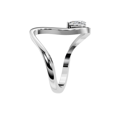 PEAR VINTAGE SOLITAIRE RING - M&D Signature Jewels