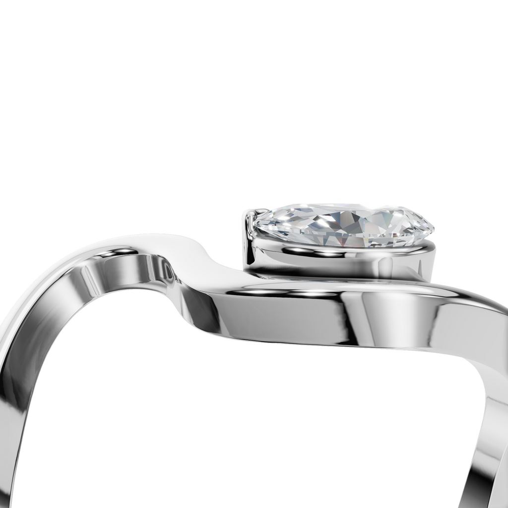 PEAR INFINITY SOLITAIRE RING