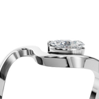 PEAR INFINITY SOLITAIRE RING