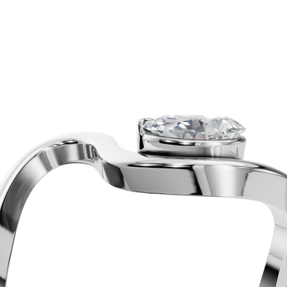 PEAR INFINITY SOLITAIRE RING - M&D Signature Jewels