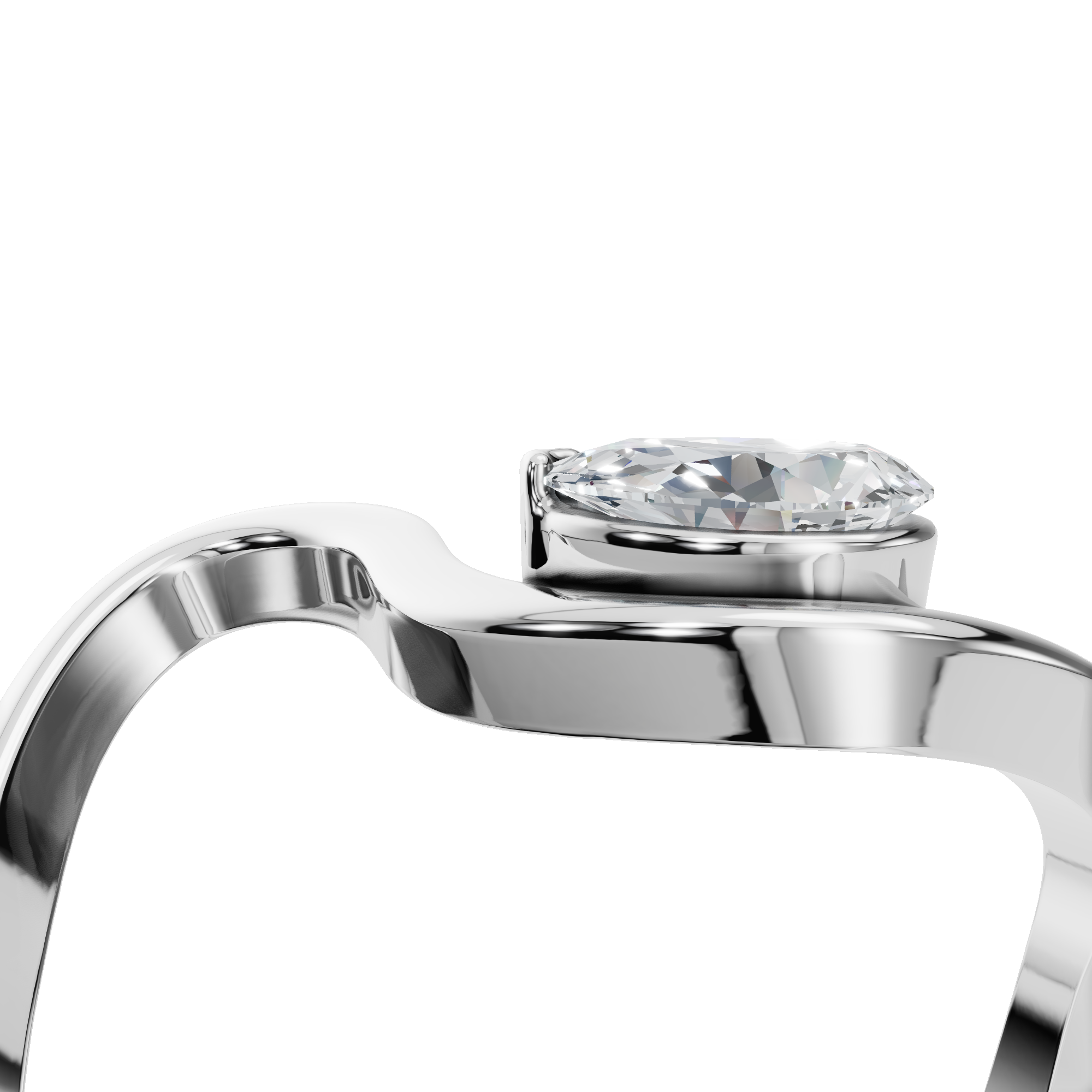 PEAR VINTAGE SOLITAIRE RING