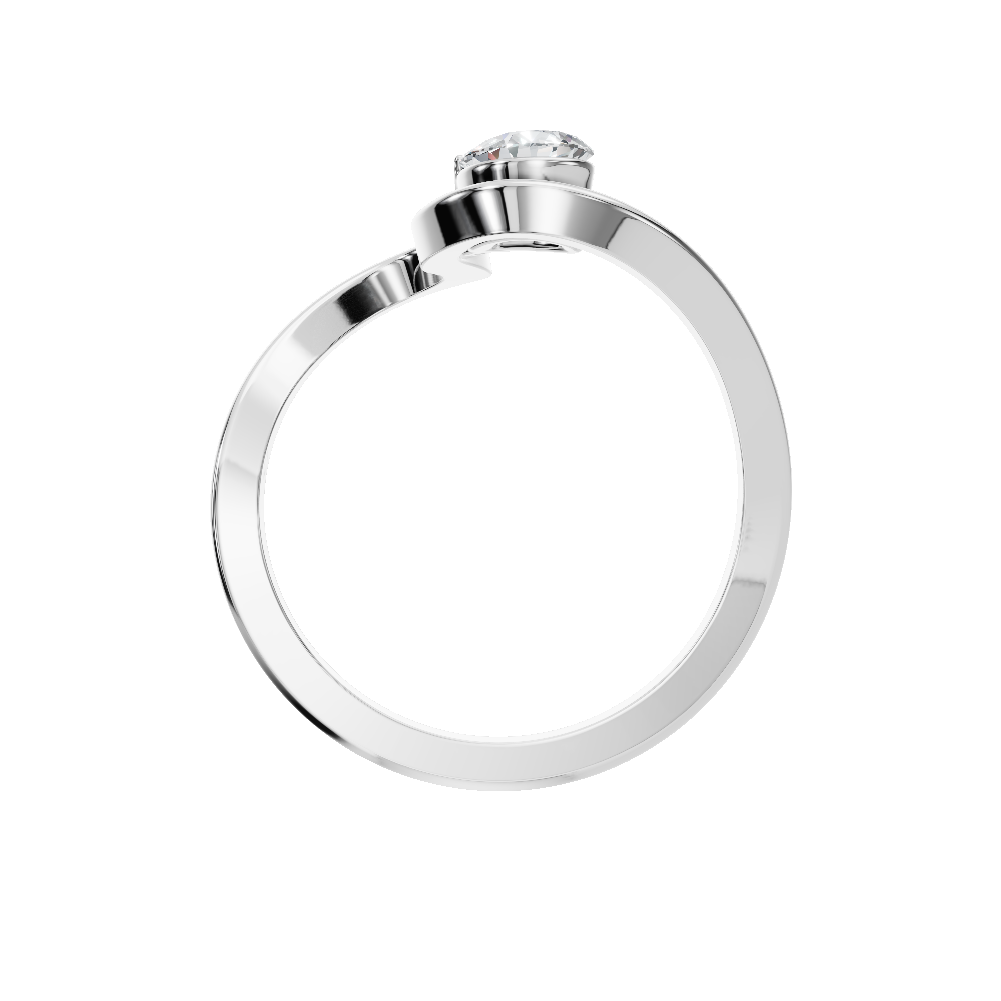 PEAR INFINITY SOLITAIRE RING