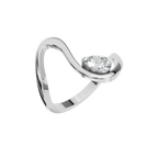 PEAR VINTAGE SOLITAIRE RING