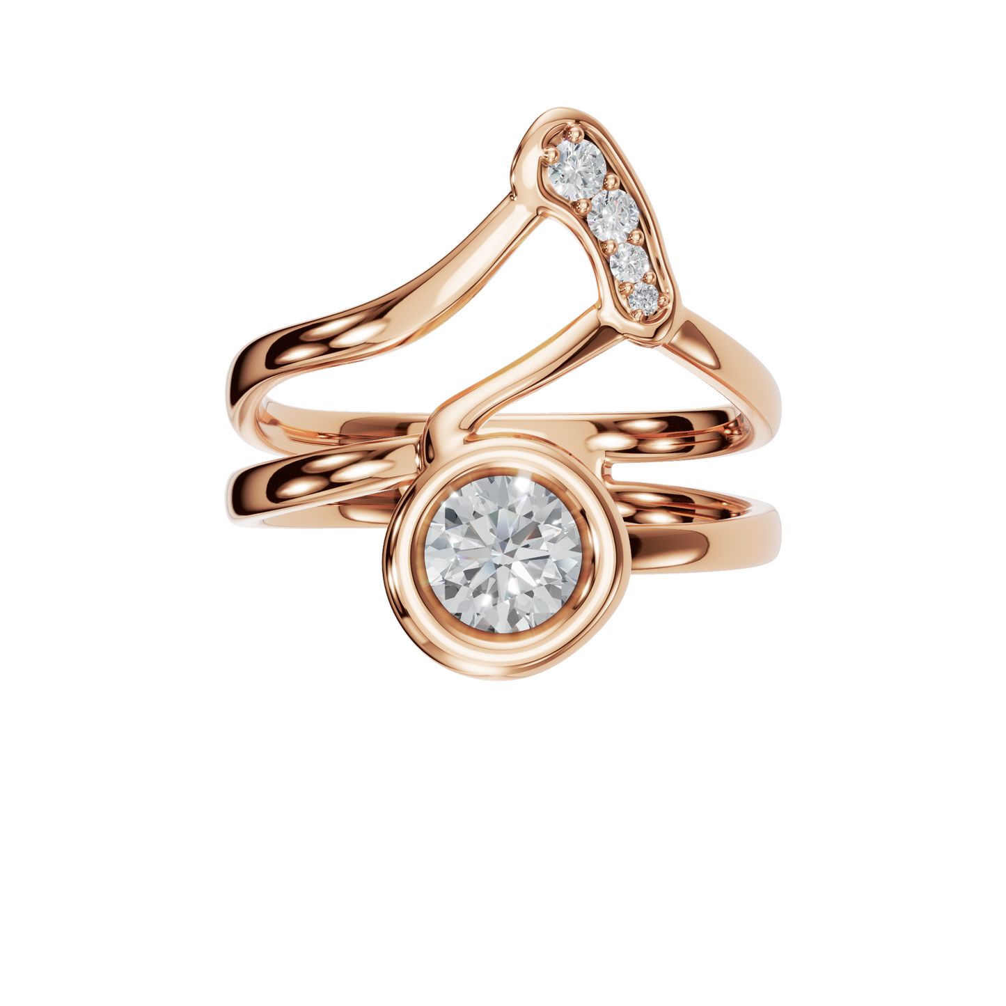 ROUND FANCY WEDDING RING - M&D Signature Jewels
