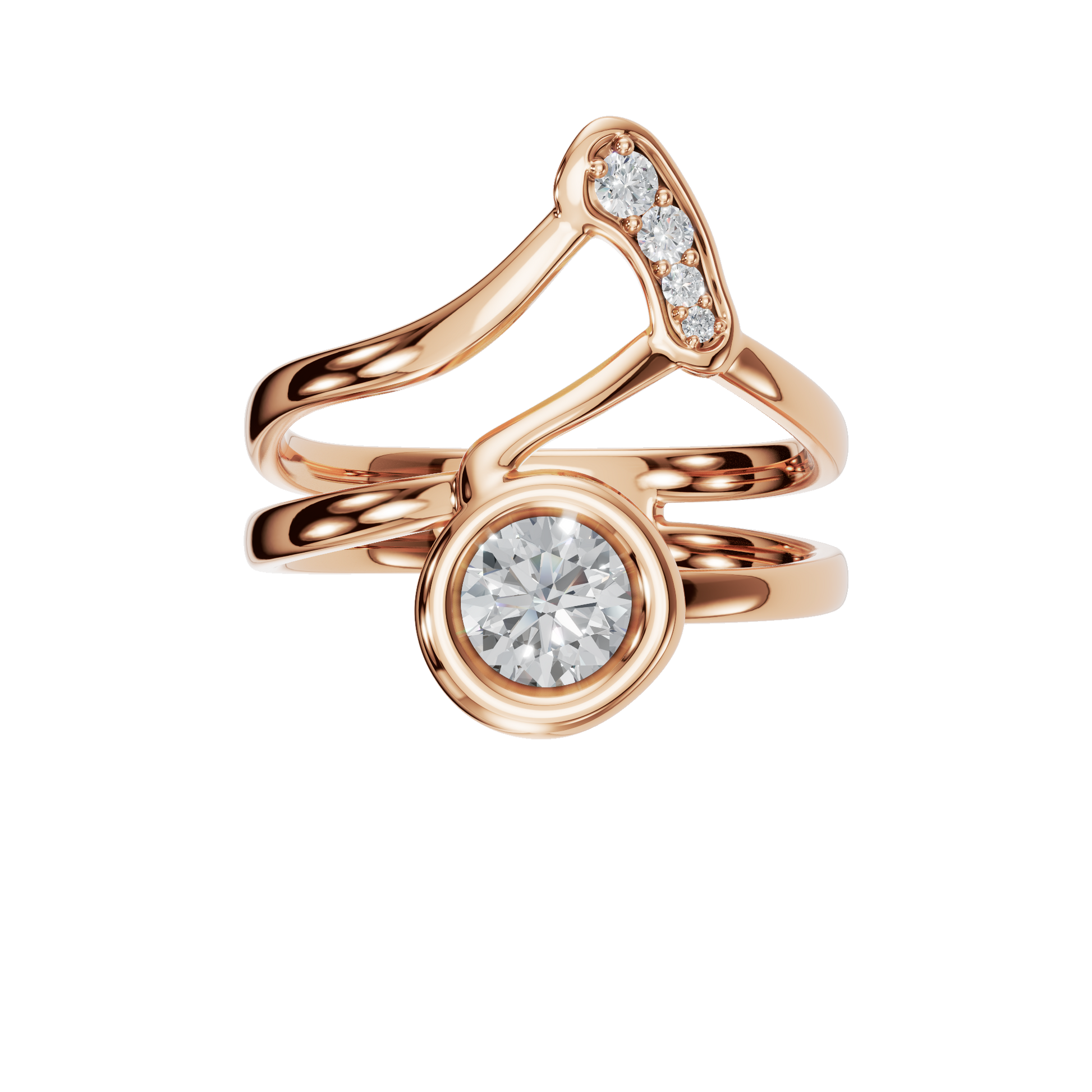 ROUND FANCY WEDDING RING - M&D Signature Jewels