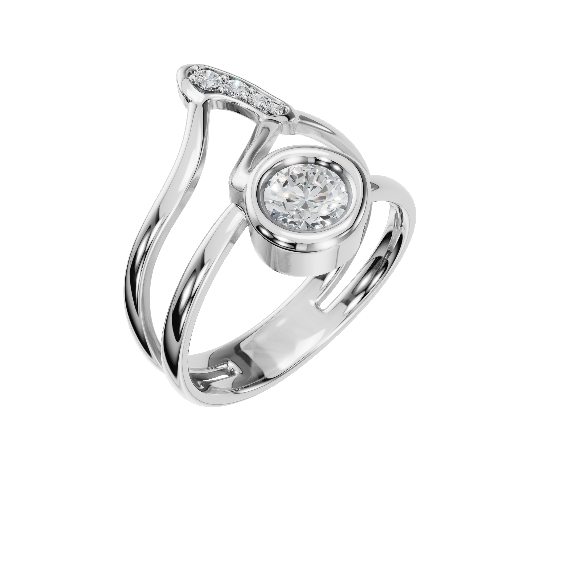 ROUND FANCY WEDDING RING