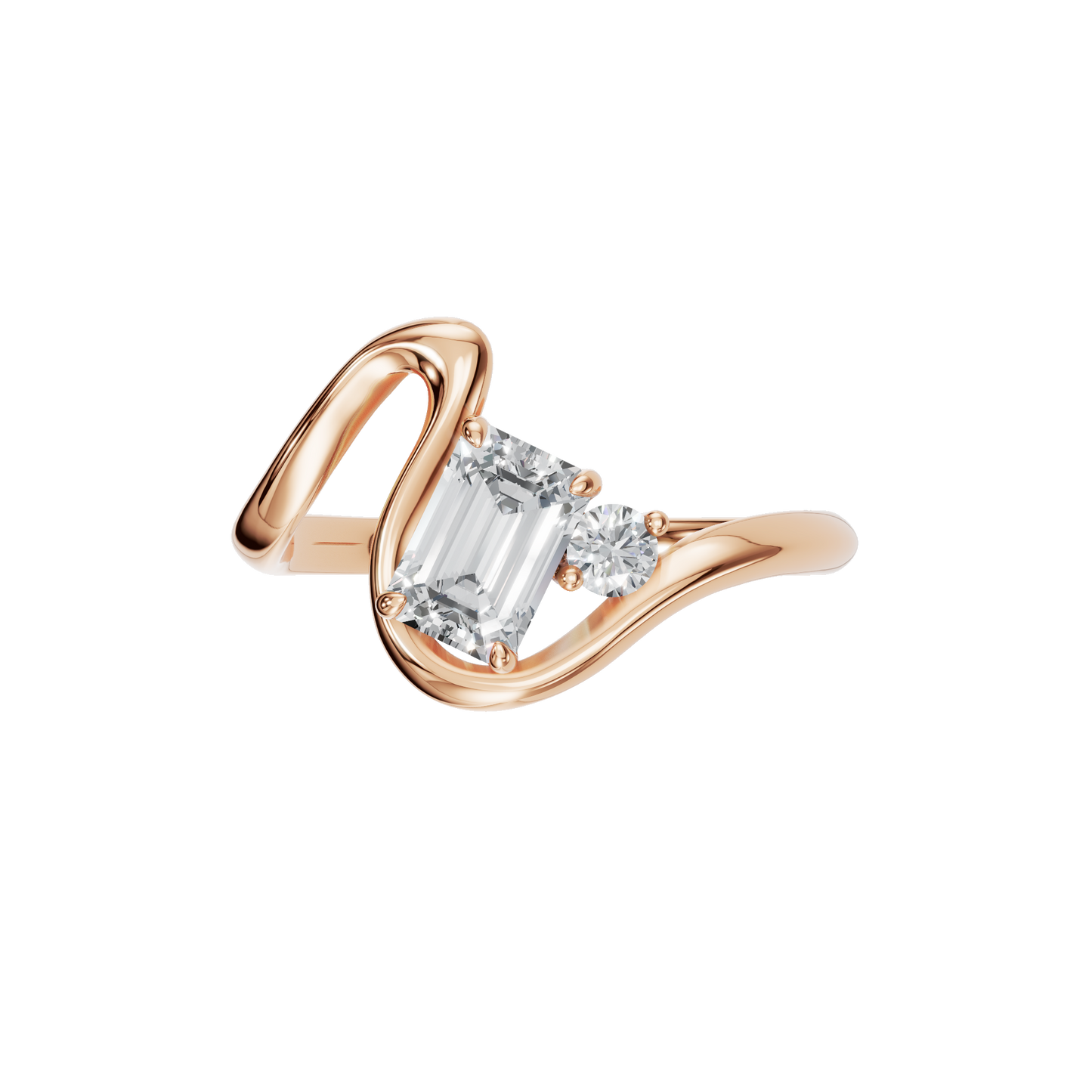 EMERALD ROUND SOLITAIRE RING - M&D Signature Jewels