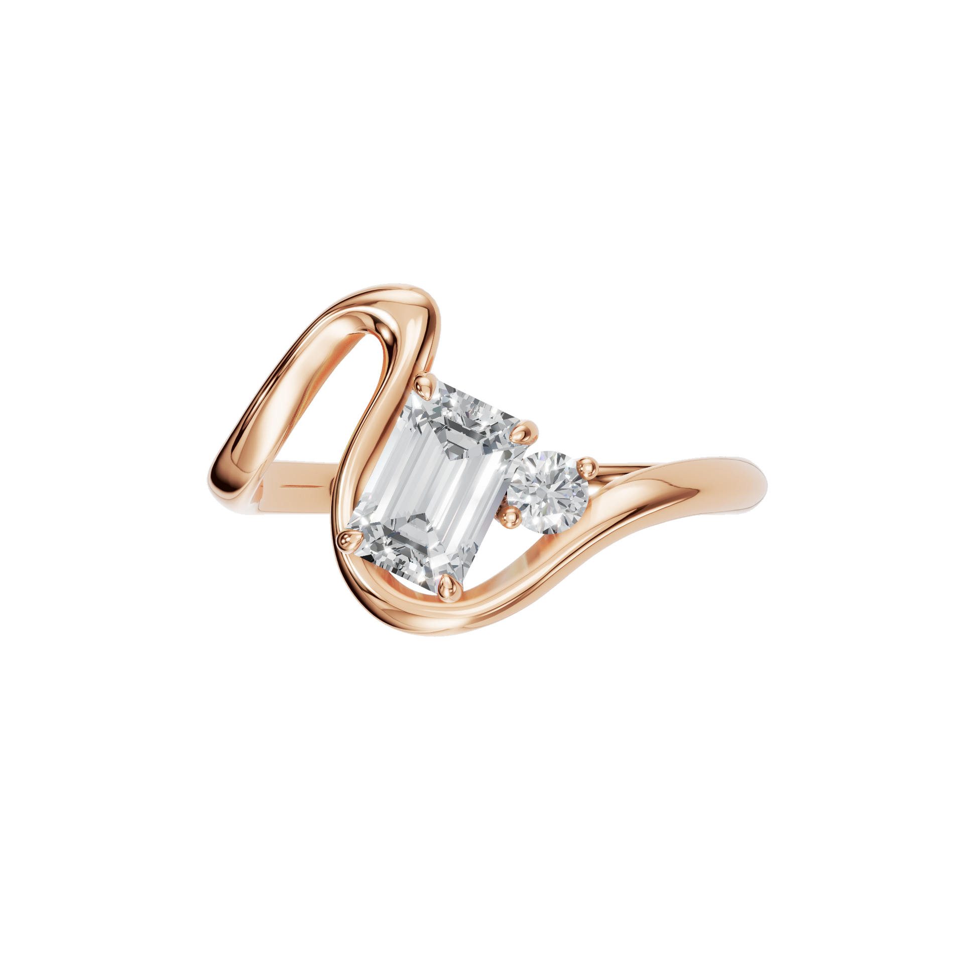 EMERALD ROUND SOLITAIRE RING - M&D Signature Jewels