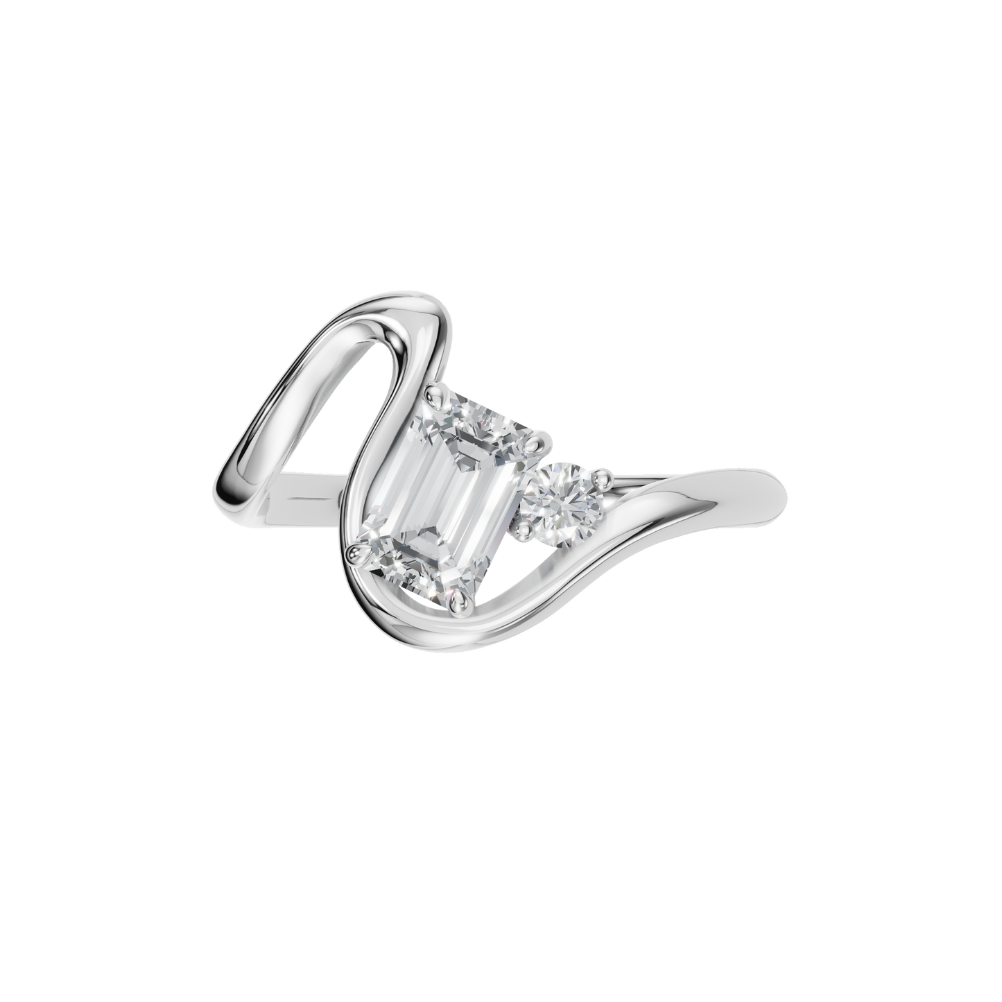 EMERALD ROUND SOLITAIRE RING - M&D Signature Jewels