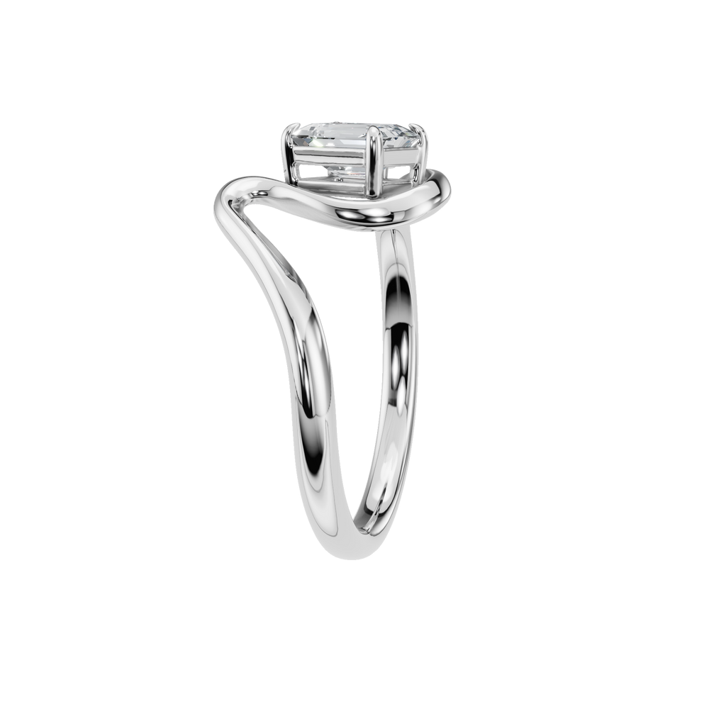 EMERALD ROUND SOLITAIRE RING