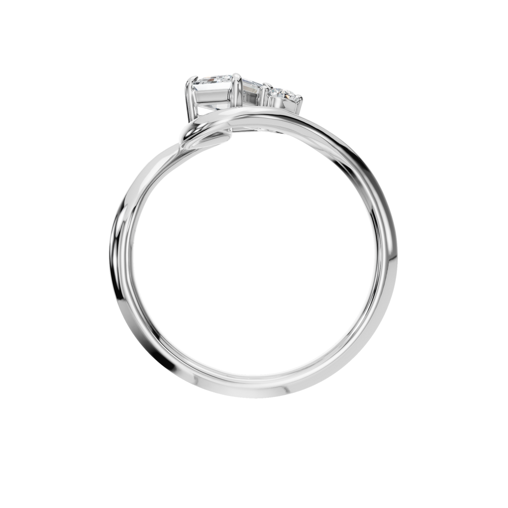 EMERALD ROUND SOLITAIRE RING
