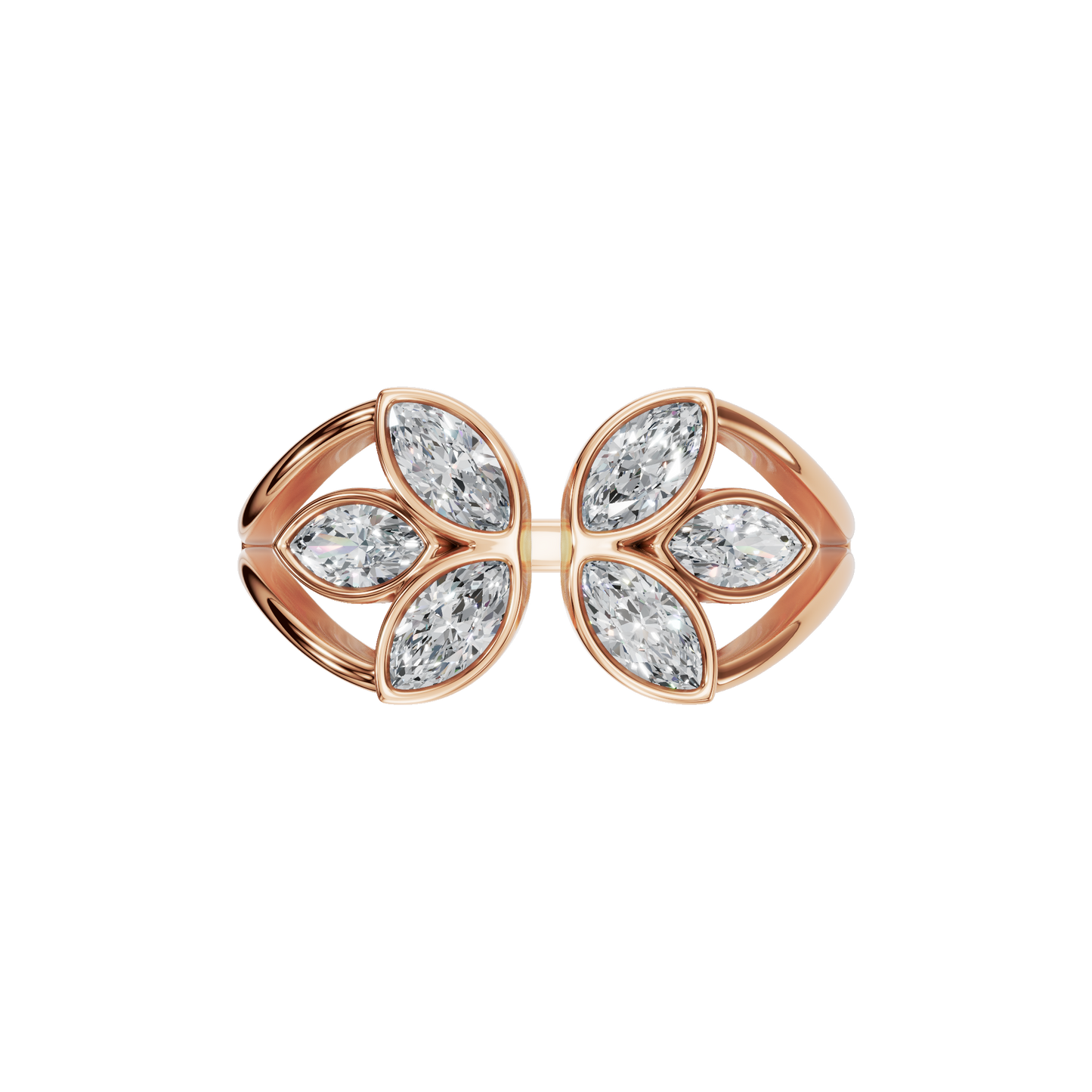 FLOWER OPEN WEDDING RING - M&D Signature Jewels