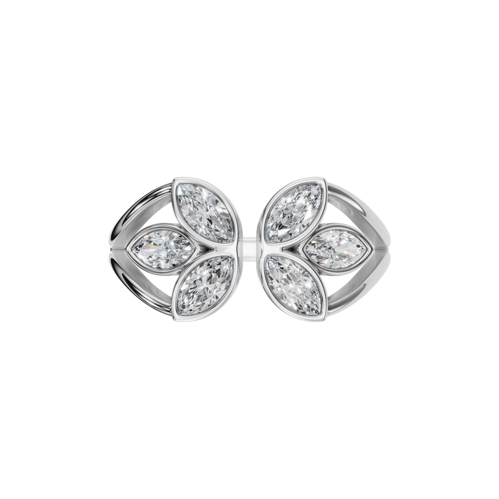 FLOWER OPEN WEDDING RING