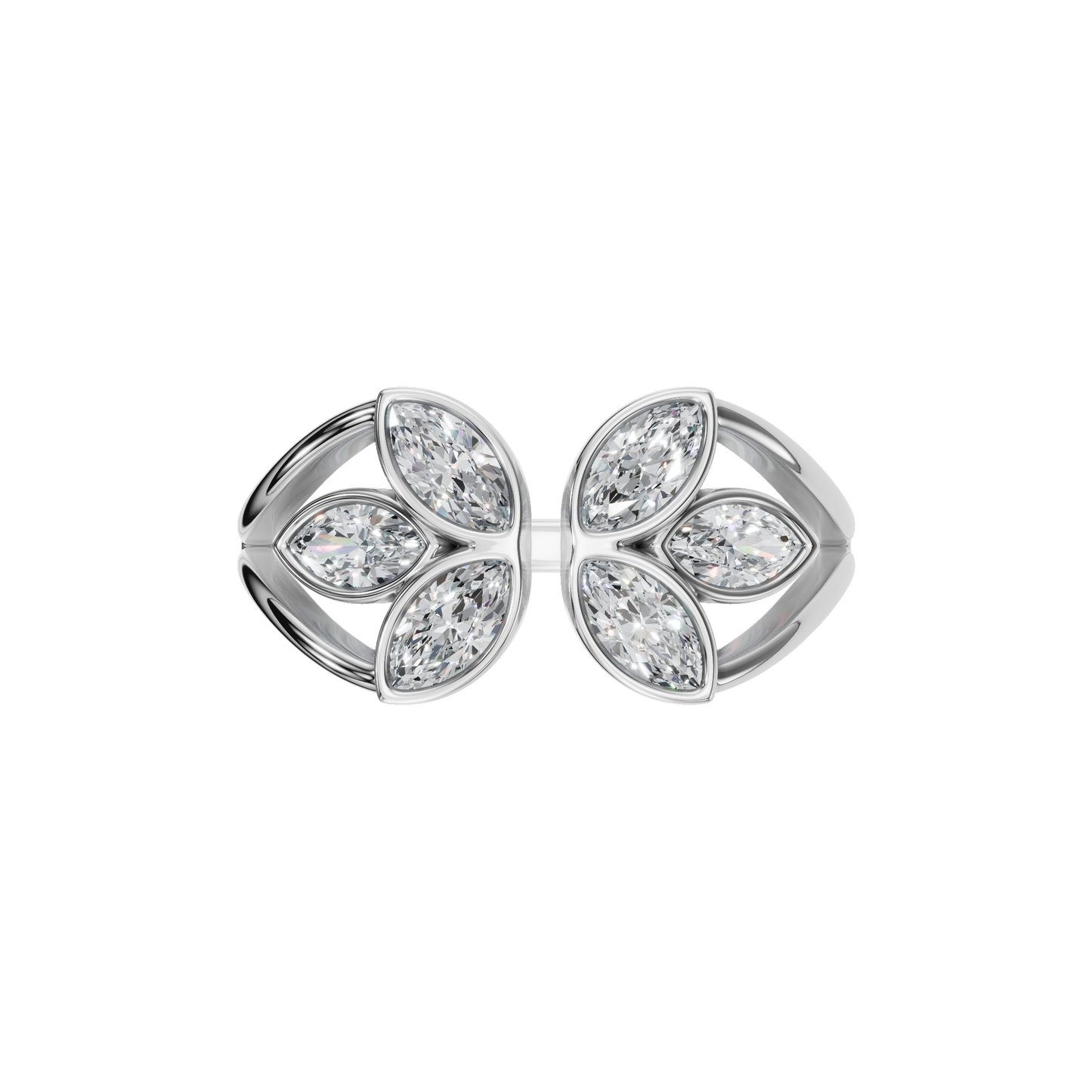 FLOWER OPEN WEDDING RING - M&D Signature Jewels