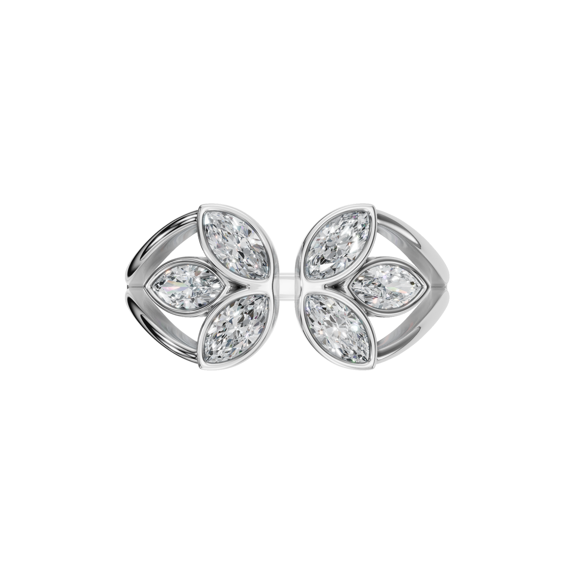 FLOWER OPEN WEDDING RING - M&D Signature Jewels