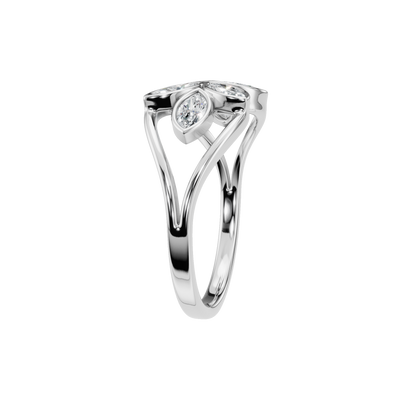 FLOWER OPEN WEDDING RING - M&D Signature Jewels